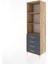 Hyperion Dolap 3 Raflı 4 Çekmeceli 60X44X195 Çam-Antrasit 3