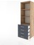 Hyperion Dolap 3 Raflı 4 Çekmeceli 60X44X195 Çam-Antrasit 4