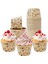 50'li Kek Desenli Kek Kapsülü, Kraft Desenli Muffin Kek Kalıbı , Cupcake Kalıbı , Airfryer Uyumlu 2
