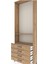 Arges Dolap 2 Raflı 4 Çekmeceli Tek Askılı 88X30X243 Çam-Çam 5