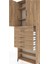 Arges Dolap 4 Raflı 4 Çekmeceli 2 Kapaklı 88X30X243 Çam-Çam 5