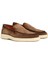Detroit Kahverengi Logo Detaylı Erkek Deri Loafer 2