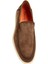 Detroit Kahverengi Logo Detaylı Erkek Deri Loafer 4