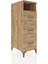 Kronos Dolap Tek Raflı 3 Çekmeceli 44X59X134 Çam-Çam 2