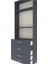 Arges Dolap 3 Raflı 4 Çekmeceli 88X30X243 Antrasit-Antrasit 5