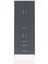 Arges Dolap 4 Raflı 4 Çekmeceli 4 Kapaklı 88X30X243 Aytaşı-Antrasit 1