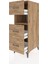 Kronos Dolap Tek Raflı 3 Çekmeceli 44X59X134 Çam-Çam 4