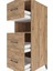 Kronos Dolap Tek Raflı 3 Çekmeceli 44X59X134 Çam-Çam 5