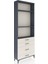 Arges Dolap 3 Raflı 4 Çekmeceli 88X30X243 Antrasit-Aytaşı 2