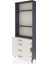 Arges Dolap 3 Raflı 4 Çekmeceli 88X30X243 Antrasit-Aytaşı 4