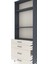 Arges Dolap 3 Raflı 4 Çekmeceli 88X30X243 Antrasit-Aytaşı 5