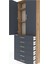 Arges Dolap 3 Raflı 6 Çekmeceli 2 Kapaklı 88X30X243 Çam-Antrasit 5