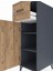 Kronos Dolap 2 Raflı Tek Çekmeceli Tek Kapaklı 44X59X134 Antrasit-Çam 5