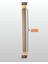 65CM Silindir 5x5 Meşe ve Naturel Ahşap Masa&sehpa Ayakları 2