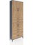 Arges Dolap 4 Raflı 5 Çekmeceli 4 Kapaklı 88X30X243 Antrasit-Çam 2