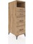 Kronos Dolap Tek Raflı 4 Çekmeceli 44X59X134 Çam-Çam 2