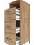 Kronos Dolap Tek Raflı 4 Çekmeceli 44X59X134 Çam-Çam 5