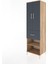 Hyperion Dolap 4 Raflı Tek Çekmeceli 2 Kapaklı 60X44X195 Çam-Antrasit 3