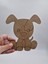 5 Adet Sevimli Köpek Ahşap Boyama Okul Diy Etkinlik Aktivite Sanat 15 cm x 14 cm 2