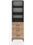 Hyperion Dolap 3 Raflı 3 Çekmeceli 60X44X195 Antrasit-Çam 1