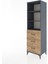Hyperion Dolap 3 Raflı 3 Çekmeceli 60X44X195 Antrasit-Çam 3