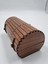 Ahşap Dekoratif Sandık Kutu Ceviz Desenli 16 cm x 10 cm 3