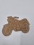 1 Adet Sevimli Motosiklet Ahşap Boyama Okul Diy Etkinlik Aktivite Sanat 15 cm x 11 cm 1