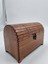 Ahşap Dekoratif Sandık Kutu Ceviz Desenli 16 cm x 9 cm x 12 cm 1