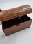 Ahşap Dekoratif Sandık Kutu Ceviz Desenli 16 cm x 9 cm x 12 cm 6