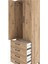 Hyperion Dolap Tek Raflı 4 Çekmeceli Tek Askılı 60X44X195 Çam-Çam 5