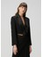 Siyah Cropped Smokin Ceket 4