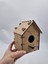 5 Adet Desenli Ahşap Kuş Yuvası Evi Boyanabilir (Etkkinlik Için) 16 cm x 13 cm x 12 cm 2