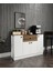 %100 Mdf 4 Kapaklı 1 Çekmeceli Çok Amaçlı Mutfak Dolabı – Kahve Köşesi – Erzak Dolabı (80X120X40 Cm) Moriva Ceviz-Soft Beyaz 1