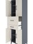 Hyperion Dolap 4 Raflı 2 Çekmeceli 4 Kapaklı 60X44X195 Antrasit-Aytaşı 5