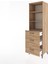 Hyperion Dolap 3 Raflı 3 Çekmeceli 60X44X195 Çam-Çam 4