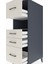 Kronos Dolap Tek Raflı 4 Çekmeceli 44X59X134 Antrasit-Aytaşı 5