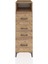 Kronos Dolap Tek Raflı 4 Çekmeceli 44X59X134 Çam-Çam 1