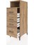 Kronos Dolap Tek Raflı 4 Çekmeceli 44X59X134 Çam-Çam 4