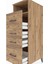 Kronos Dolap Tek Raflı 4 Çekmeceli 44X59X134 Çam-Çam 5