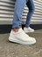 JY151 Boost Bağcıklı Cilt Erkek Günlük Sneaker Ayakkabı Cbt - Beyaz 1