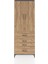 Arges Dolap 4 Raflı 4 Çekmeceli 2 Kapaklı 88X30X243 Antrasit-Çam 1