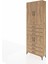 Arges Dolap 4 Raflı 6 Çekmeceli 4 Kapaklı 88X30X243 Çam-Çam 3