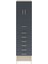 Hyperion Dolap 2 Raflı 7 Çekmeceli 2 Kapaklı 60X44X243 Aytaşı-Antrasit 1