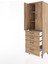 Hyperion Dolap 3 Raflı 4 Çekmeceli 2 Kapaklı 60X44X195 Çam-Çam 4