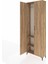 Arges Dolap 2 Raflı 2 Kapaklı Tek Askılı 88X30X243 Çam-Çam 4