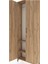 Arges Dolap 2 Raflı 2 Kapaklı Tek Askılı 88X30X243 Çam-Çam 5