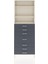Arges Dolap 3 Raflı 7 Çekmeceli 88X30X243 Aytaşı-Antrasit 1