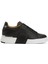 Siyah Beyaz Erkek Deri Sneaker 1