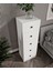 %100 Mdf Moriva 5 Çekmece Şifonyer Soft Beyaz 132 Cm-Animasyonlu 3