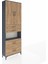 Arges Dolap 4 Raflı 4 Çekmeceli 2 Kapaklı 88X30X243 Antrasit-Çam 2